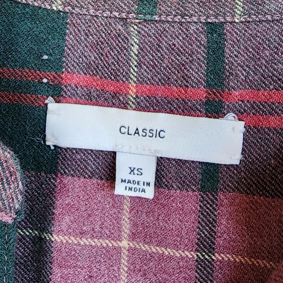 J.Crew | Prince Upcycled Reworked Womens Flannel XS Small - Picture 5 of 7